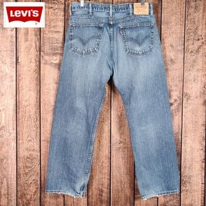 38x30 Vtg Premium Straight Fit Light Distressed Jeans